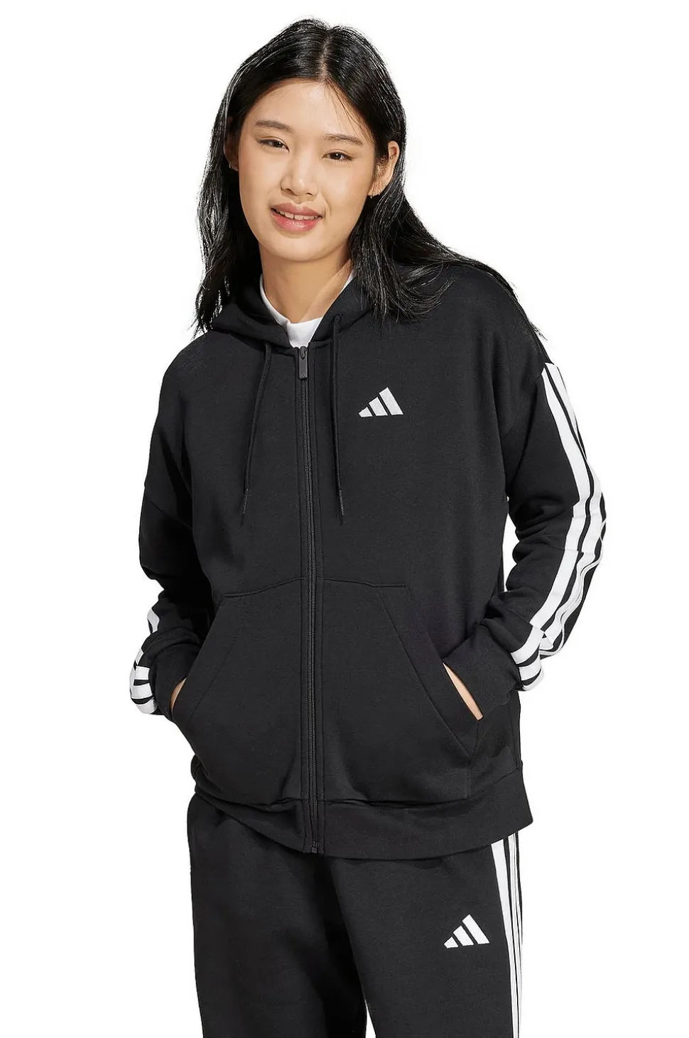 adidas Sport Performance Huvtröja W 3S FL FZ HD