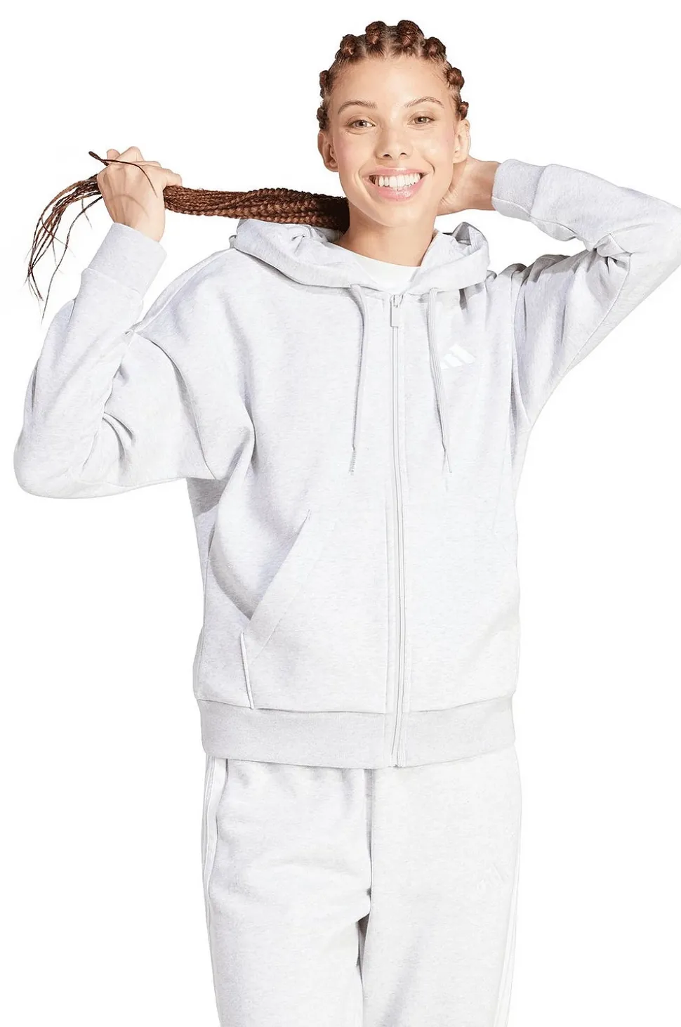 adidas Sport Performance Huvtröja W 3S FL FZ HD