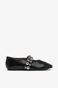 Bianco Ballerinaskor Bialuna Studded Ballet Flat Faux Leather