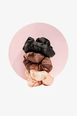 Brushworks Large Classic Cloud Scrunchies - 3 Pack