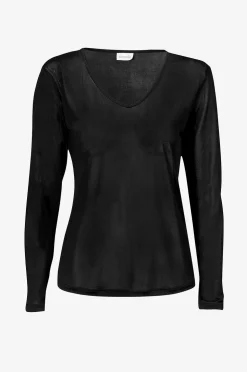Damella Topp Long Sleeve i silke