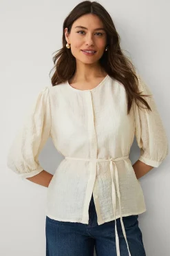 Ellos Collection Blus med knytband