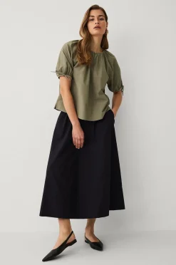 Ellos Collection Blus med nyckelhålsöppning