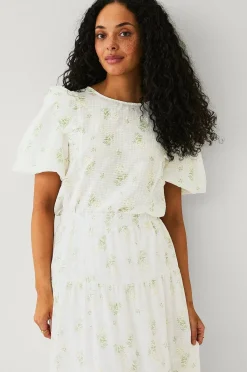 Ellos Collection Blus med puffärmar