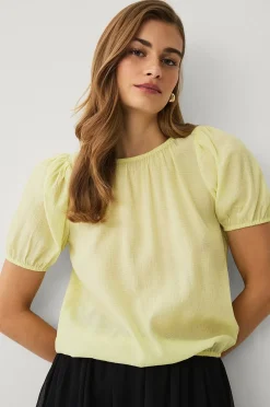 Ellos Collection Blus med puffärmar
