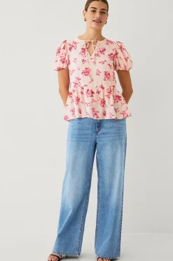 Ellos Collection Blus med puffärm
