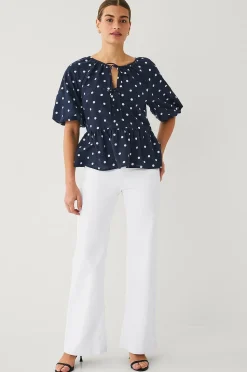 Ellos Collection Blus med puffärm