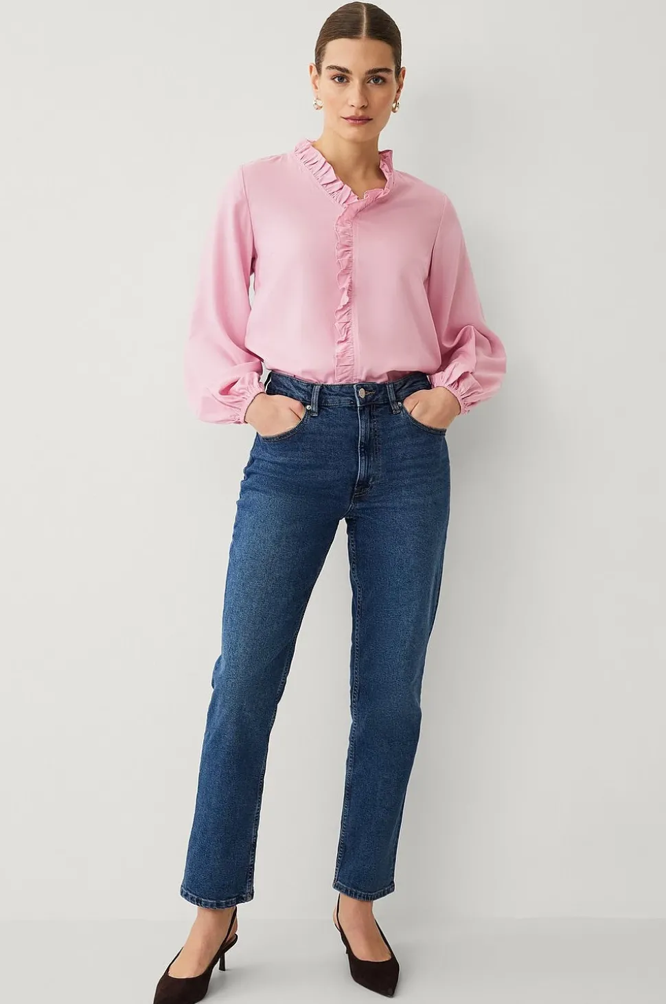 Ellos Collection Blus med volanger