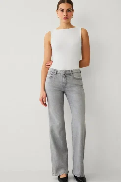 Ellos Collection Bootcut jeans med låg midja