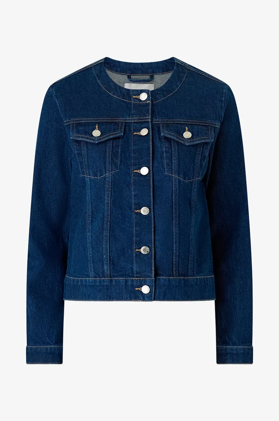 Ellos Collection Jeansjacka med rundad hals