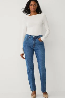 Ellos Collection Raka jeans med hög midja