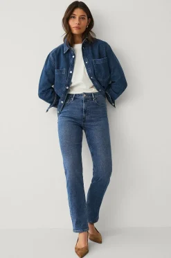 Ellos Collection Raka jeans med hög midja