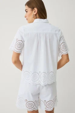 Ellos Collection Shorts med broderie anglaise