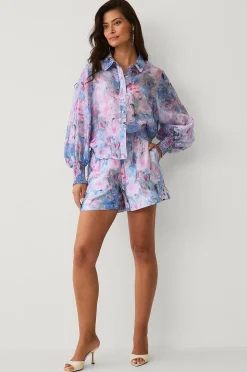 Ellos Collection Shorts med smockad midja