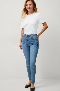 Ellos Collection Smala stretchjeans med hög midja