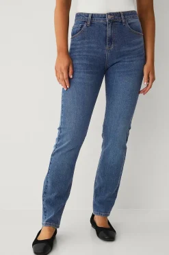 Ellos Collection Smala stretchjeans med hög midja