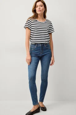 Ellos Collection Smala stretchjeans med hög midja
