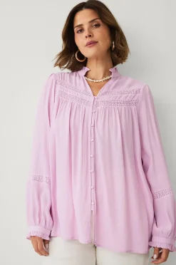 Ellos Plus collection Blus med spetsdetaljer