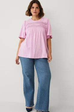 Ellos Plus collection Topp med spetsdetaljer
