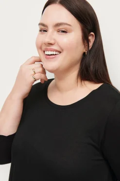 Ellos Plus collection Tunika i viskostrikå