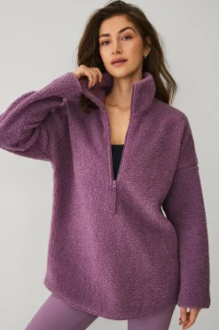 Ellos STUDIO Tröja Half Zip Pile Core