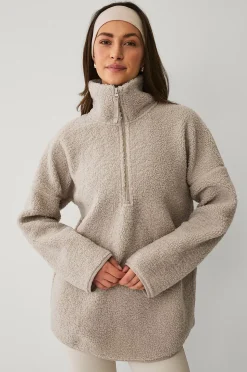Ellos STUDIO Tröja Half Zip Pile Core