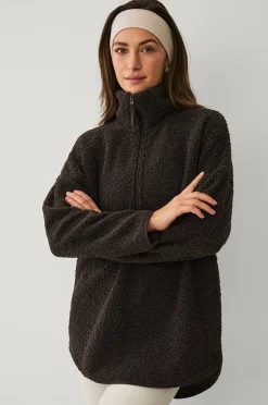 Ellos STUDIO Tröja Half Zip Pile Core
