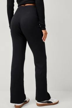 Ellos STUDIO Yogabyxa Straight Leg Soft Rib