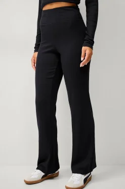 Ellos STUDIO Yogabyxa Straight Leg Soft Rib