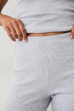 Ellos STUDIO Yogabyxa Straight Leg Soft Rib