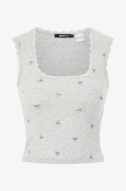 Gina Tricot Topp Homewear Pointelle Top