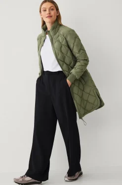 Áhkká Jacka Quilted Long Padded Jacket