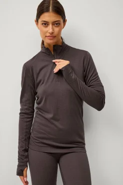 Áhkká Underställströja Merino Wool LS Halfzip W