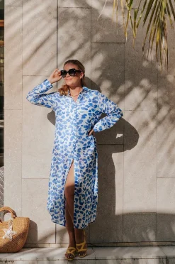 KAANDA Beach life Strandklänning Cheetah Shirt Dress