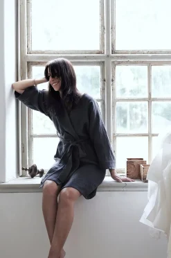 Lovely Linen Kimono Lovely i tvättat lin
