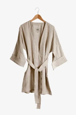 Lovely Linen Kimono Lovely Long i tvättat lin
