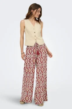 Only Byxor onlGini Mikasi Wide Pull UP Pant WV