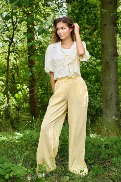 Only Byxor onlIta MW Linen Look Wide