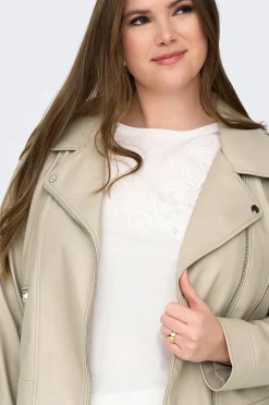 Only Carmakoma Bikerjacka carCarmen Faux Leather Biker Otw NO