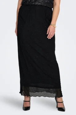 Only Carmakoma Kjol carLoura Stone Mesh Calf Skirt Jrs