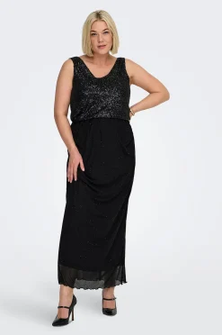 Only Carmakoma Kjol carLoura Stone Mesh Calf Skirt Jrs