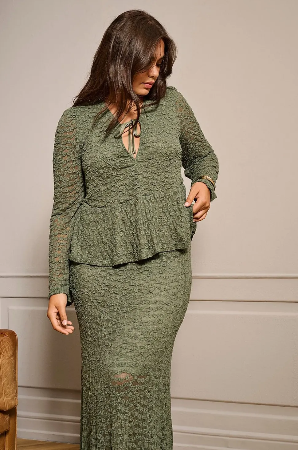 Only Carmakoma Maxikjol Caralice Lace