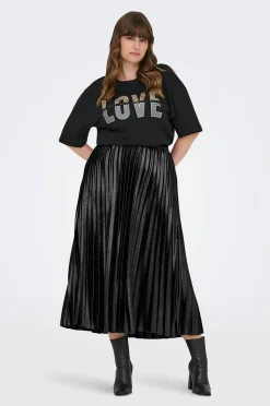 Only Carmakoma Maxikjol carLyon Pleated Shine