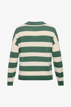 Only Carmakoma Tröja Carmeddie Life LS Stripe Collar Pul
