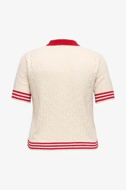 Only Carmakoma Tröja carSunny SS Pointelle Polo Knt