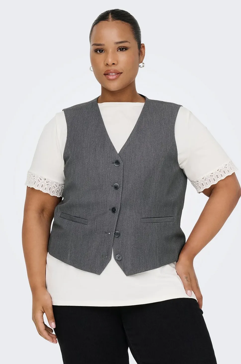 Only Carmakoma Väst carIris-hattie Waistcoat Tlr