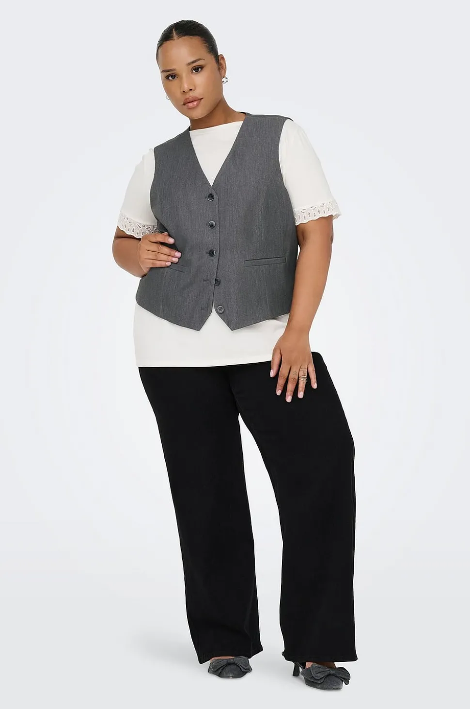 Only Carmakoma Väst carIris-hattie Waistcoat Tlr