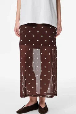 pieces Maxikjol pcDorthea HW Ankle Mesh