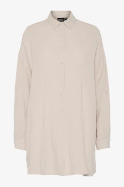 pieces Skjorta pcSastina LS Oversized Long Shirt W
