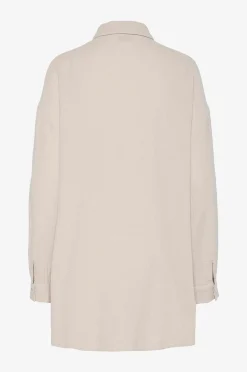 pieces Skjorta pcSastina LS Oversized Long Shirt W